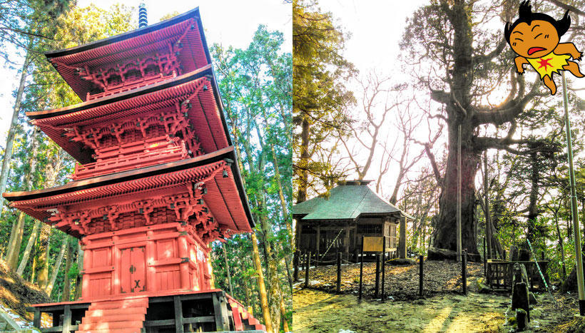 写真：隠津島神社（福島県二本松市木幡字治家鎮座）